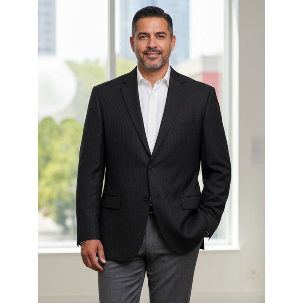 Cigar Couture Black 3 Button Front Blazer - Size 3XL